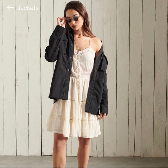 🆕SUPERDRY Crafted Overshirt - Picture 1 of 13